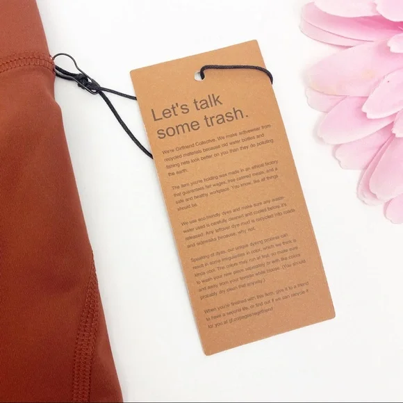 Girlfriend Collective Compressive High Waisted Leggings: Sedona/Ember (Rust) - Picture 11 of 13